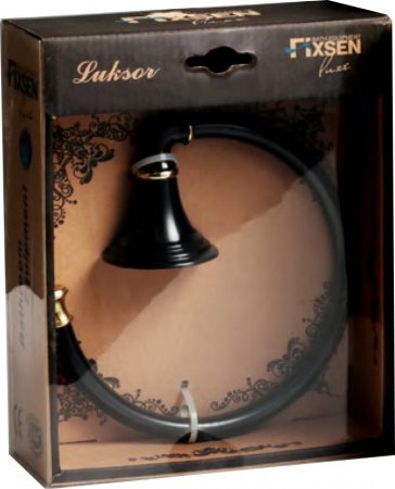 Кольцо для полотенец Fixsen Luksor FX-71611B Черный Золото