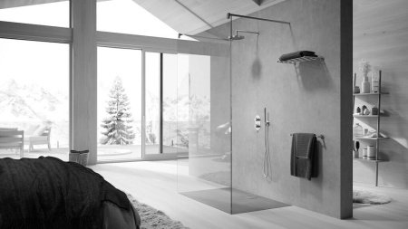 Смеситель для душа с термостатом Nobili Live WE00102/TRCP красное золото