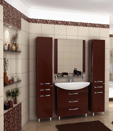 Тумба для комплекта Акватон Ария Н 80 белая