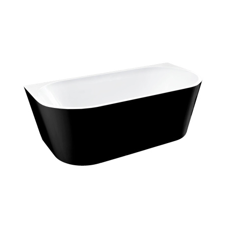 Ванна акриловая Vincea VBT-421-1700MB, 1700*800*580 цвет матовый черный, слив-перелив в комплекте, хром