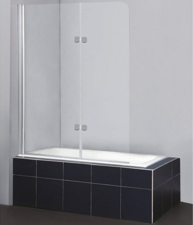 Шторка на ванну BelBagno Sela V-21 120 профиль Хром стекло прозрачное