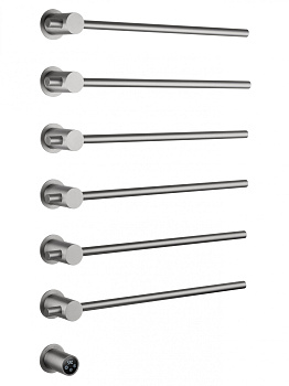 Полотенцесушитель электрический встраиваемый WONZON & WOGHAND BADEN, Брашированный никель (WW-AL366-BR)