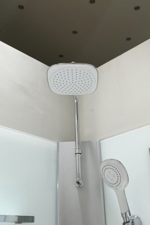 Душевая кабина Black&White G5701 90x90x225 профиль белый, стекло прозрачное