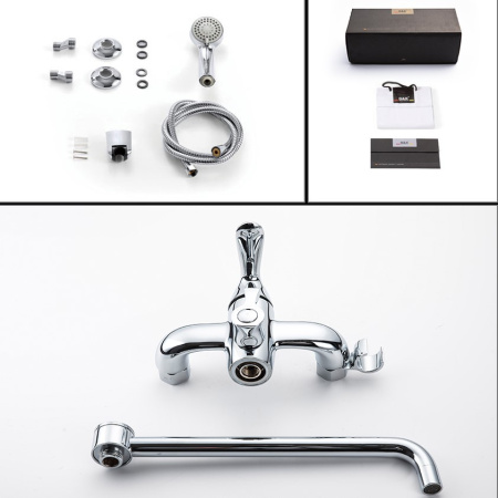 Смеситель для ванны D&K Rhein DA1343301, хром