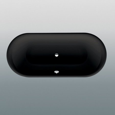 Стальная ванна Bette Oval 3466 180x80 встраиваемая, черный матовый