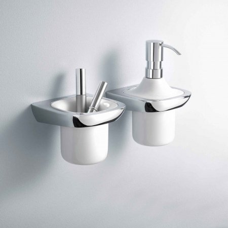 Дозатор для жидкого мыла Kludi Ambienta 5397605 Белый Хром