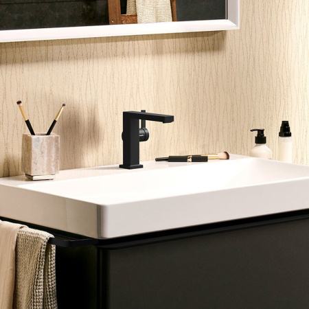 Смеситель для раковины Hansgrohe Tecturis E 73020670 черный матовый