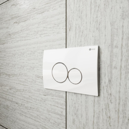 Клавиша смыва Point Виктория PN44061WC для инсталляции, белая/хром