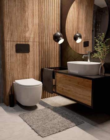 Раковина накладная 50.5см AQUAme AQM5002 белый