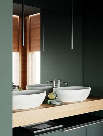 Раковина накладная 60см GSI Pura 884211 белый