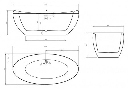 Акриловая ванна ABBER AB9236