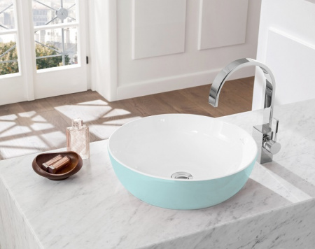Раковина накладная 43см Villeroy & Boch Artis 417943BCW0 голубой