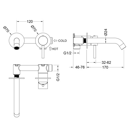Смеситель для раковины Timo Saona 2372/16SM черный матовый