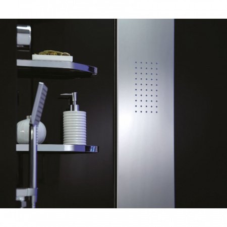 Душевая кабина Orans 89106B0 130x130x220 профиль черный, стекло прозрачное