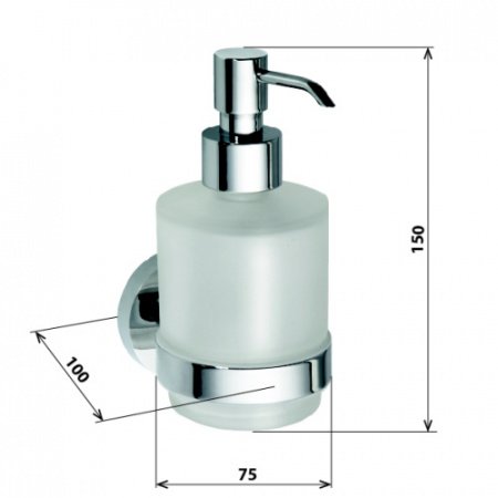 Дозатор для жидкого мыла Bemeta Omega 104109102 Глянец