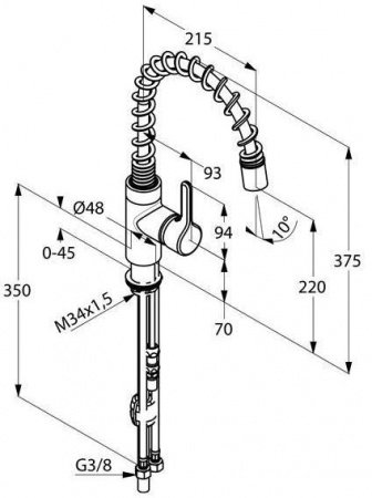 Смеситель для кухни Kludi Bingo Star 428550578 хром