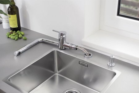 Смеситель для кухни Blanco Linus-F 514026 нержавеющая сталь