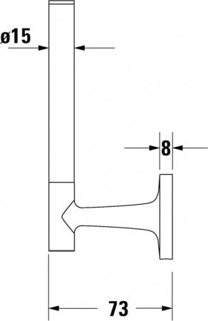 Держатель туалетной бумаги Duravit Starck T 0099391000 Хром