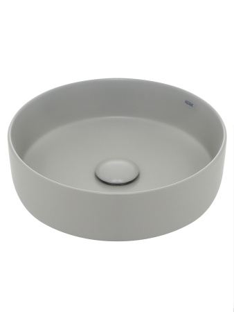 Раковина накладная 35.5см AQUAme AQM5012MFG серый матовый
