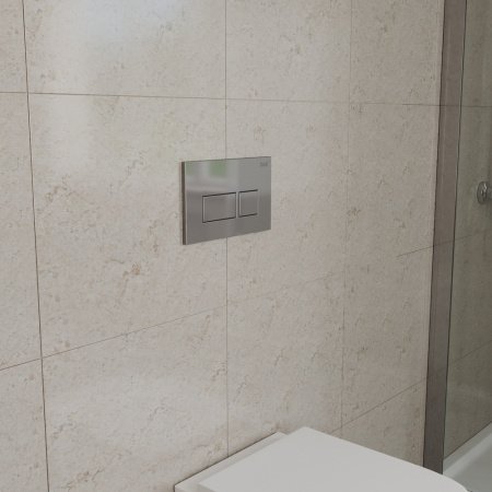 Кнопка смыва для унитазов D&K Berlin DB1439001 хром