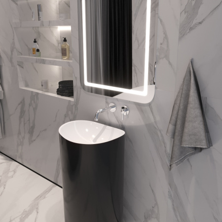 Смеситель для умывальника скрытого монтажа WHITECROSS Y Y1216CR (хром)