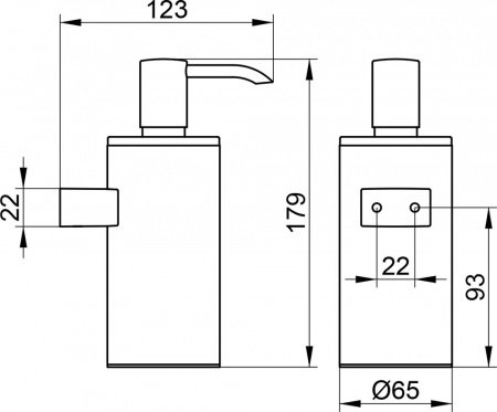 Дозатор жидкого мыла Keuco Plan 14953 010100 Хром