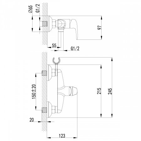 Смеситель для биде Lemark Pramen LM3318B бронза