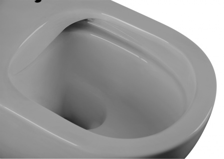 Унитаз ABBER Bequem AC1103MG подвесной серый матовый, безободковый