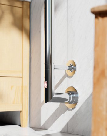 Полотенцесушитель электрический Margaroli Arcobaleno 616-L 616CRB-1650 1650x74 BOX хром