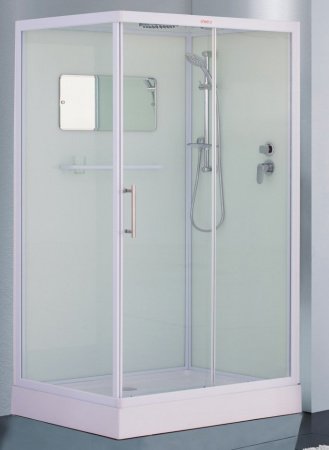 Душевая кабина Esbano White ESKW129СKR 120x90x210см, профиль белый, стекло прозрачное