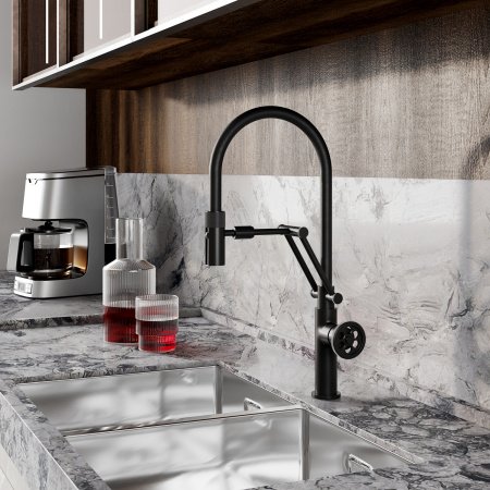 Смеситель для кухни IDDIS Grange GRABLFLi05 черный матовый