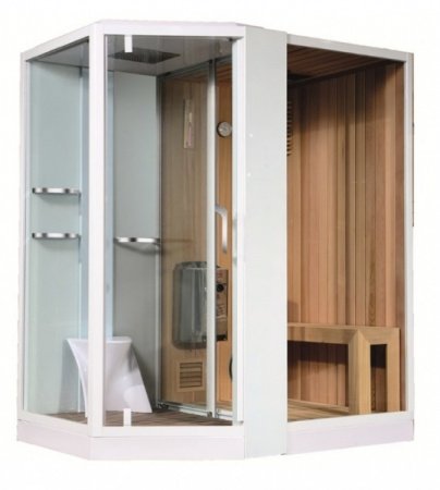 Душевая кабина Orans 89103LW 180x130x220 профиль белый, стекло прозрачное