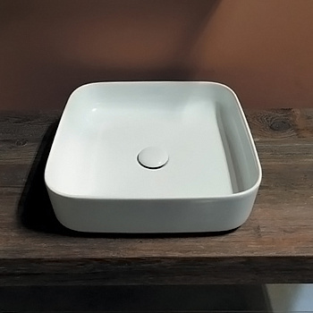 Раковина накладная 43см Kerasan Tribeca 460101 белый