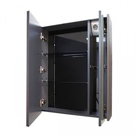 Зеркальный шкаф Roca Ronda 80 с подсветкой ZRU9302970 Белый глянец Серый матовый