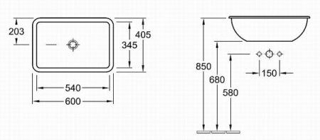 Раковина Villeroy & Boch Loop & Friends 6145 0001 alpin