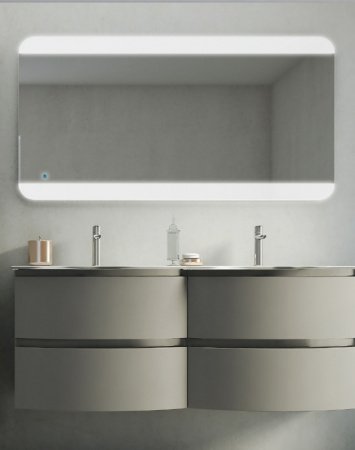 Зеркало Cezares 136 со встроенной LED подстветкой и сенсорным выключателем Touch System; риверсивное с встроенной подстветкой