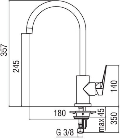 Смеситель для кухни Nobili Sky SY97133CR Хром
