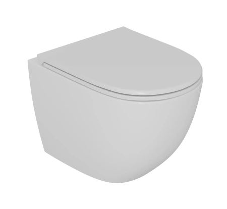 Унитаз подвесной D&K Matrix DT1396516 белый, с сиденьем микролифт