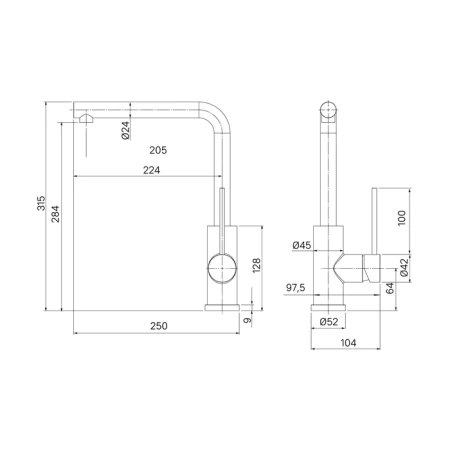 Смеситель для кухни IDDIS Rule RULSBL0i05 хром