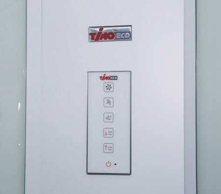 Душевая кабина Timo Eco TE-0790 90x90x215 профиль белый, стекло рифленое