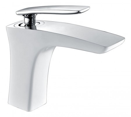 Смеситель для раковины Timo Helmi 4061/00-16F хром;белый глянцевый