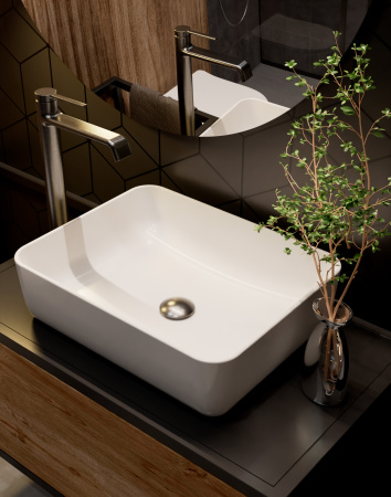 Смеситель для раковины AQUAme Asti AQM6414GM вороненая сталь