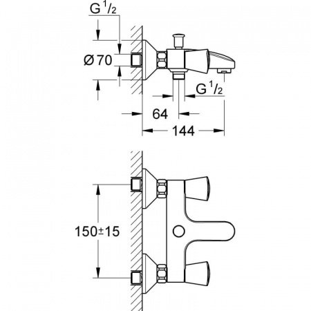 Смеситель для душа Grohe Costa S 25483001 хром