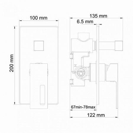 Смеситель для душа WasserKraft Alme 1551 хром