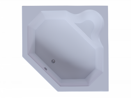 Акриловая ванна Aquatek Лира 148x148 см пустая с фр.экр. вклеенный каркас