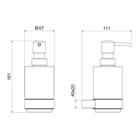 Дозатор подвесной Timo Luiro 18539/17 золото матовое