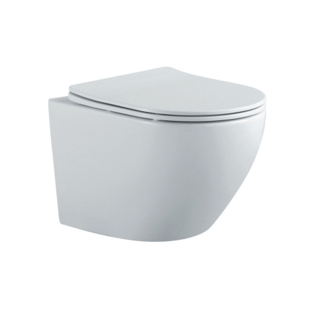 Унитаз подвесной Aquatek Европа AQ1901-MW белый матовый, с сиденьем Soft Close