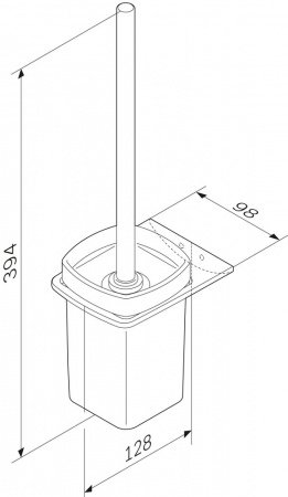 Ершик для унитаза AM PM Inspire 2.0 A50A33400 Хром