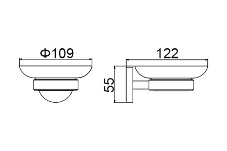 Мыльница подвесная Timo Saona 13021/17 золото матовое