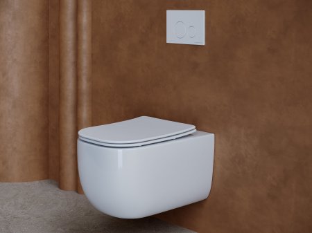 Унитаз подвесной безободковый Ceramica Nova Noel CN3013 белый